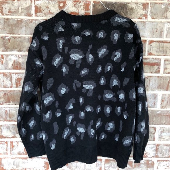 Kendall + Kylie Metallic Animal Print Sweater M - Picture 2 of 9